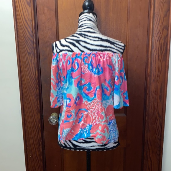 Lilly Pulitzer Sain off the shoulder top size XS - Picture 4 of 4